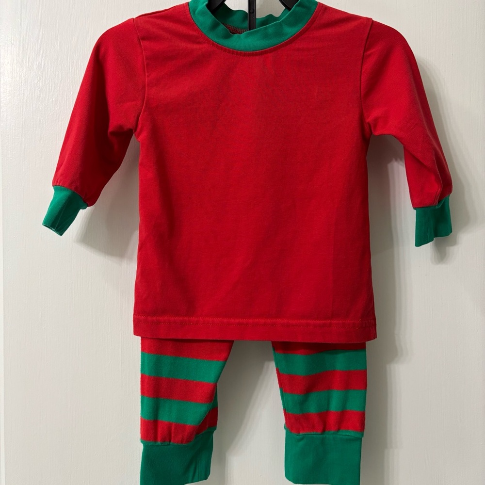 Southern Smocked Company Christmas Pajamas Size 6 months 100% cotton